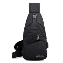Load image into Gallery viewer, Casual Chest/Crossbody Bag with USB - 3 Colors