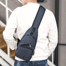 Load image into Gallery viewer, Casual Chest/Crossbody Bag with USB - 3 Colors