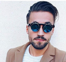 Load image into Gallery viewer, 1912 Vintage Round Flip Up Sunglasses
